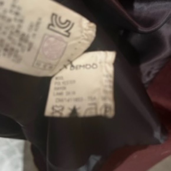 Burgundy wool/cashmere coat - Picture 5 of 5